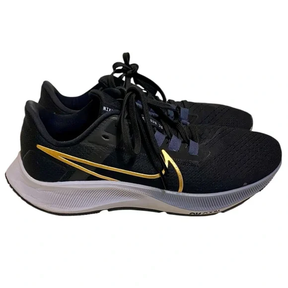 Nike Air Zoom Pegasus 38 'Black Metallic Gold Coin' CW7358-004 Women’s Size 9 - Picture 5 of 16
